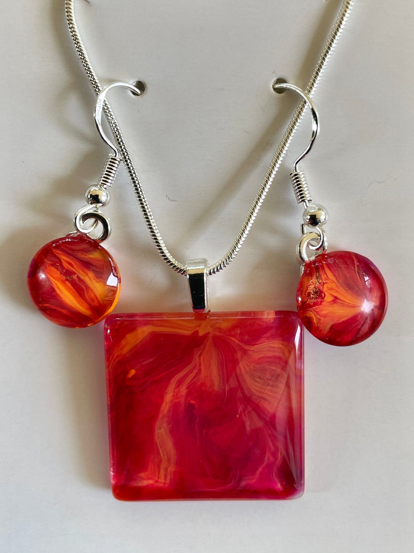 Fire Collection Earrings/Pendant Set FI117