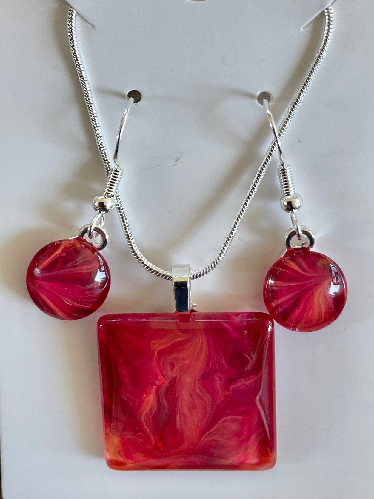 Fire Collection Earrings/Pendant Set FI120