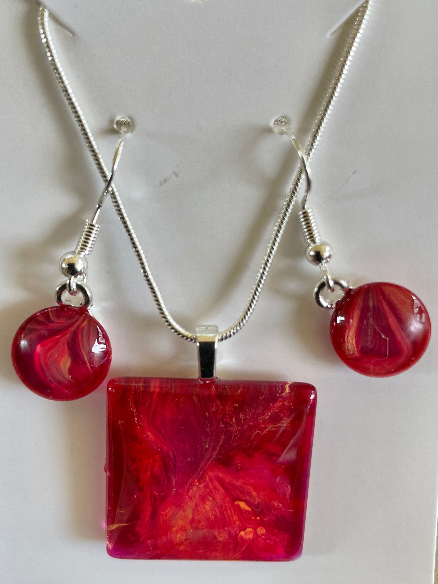 Fire Collection Earrings/Pendant Set FI118