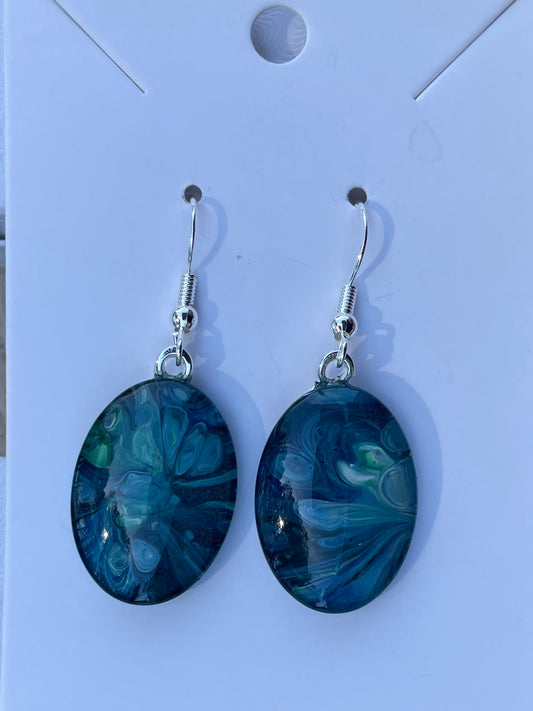 Tranquility (blue, green) Earrings TR171