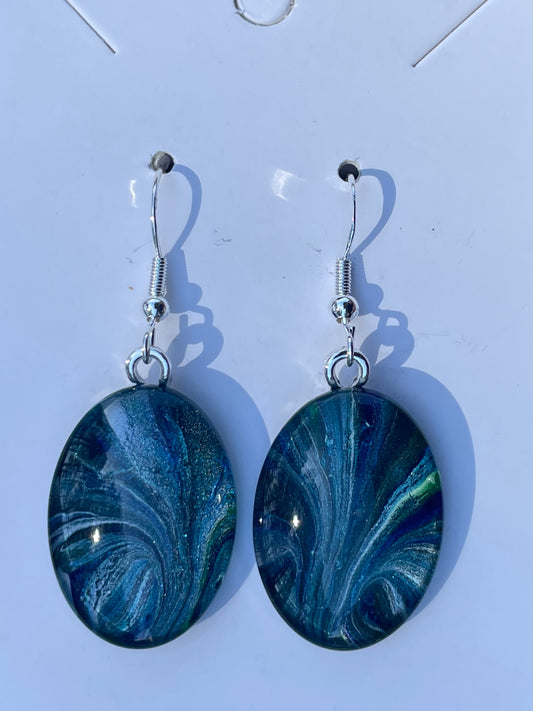 Tranquility (blue, green) Earrings TR166