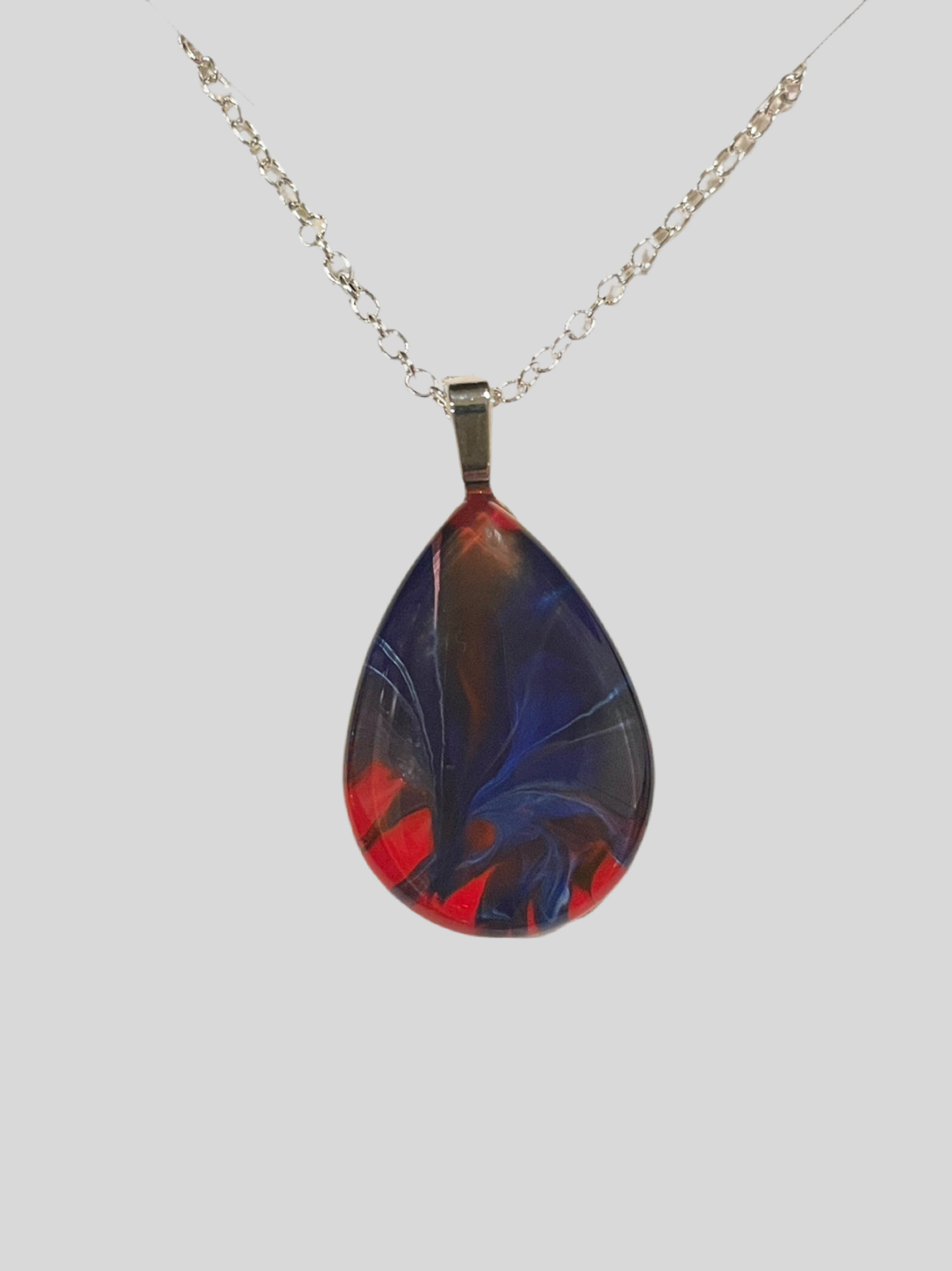 Patriot Collection (red, white and blue) Pendant with necklace PA103