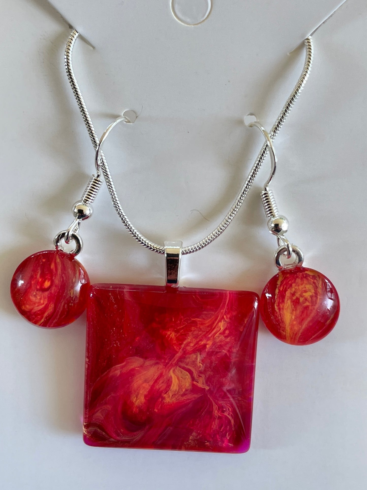 Fire Collection Earrings/Pendant Set FI116