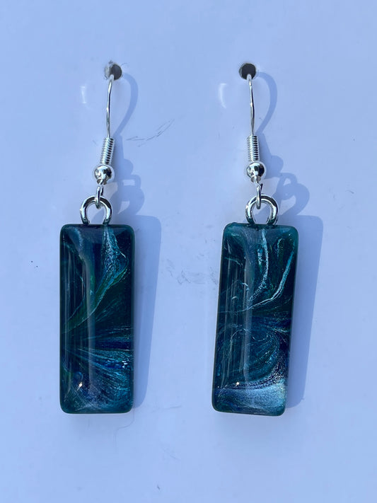 Tranquility (blue, green) Earrings TR173