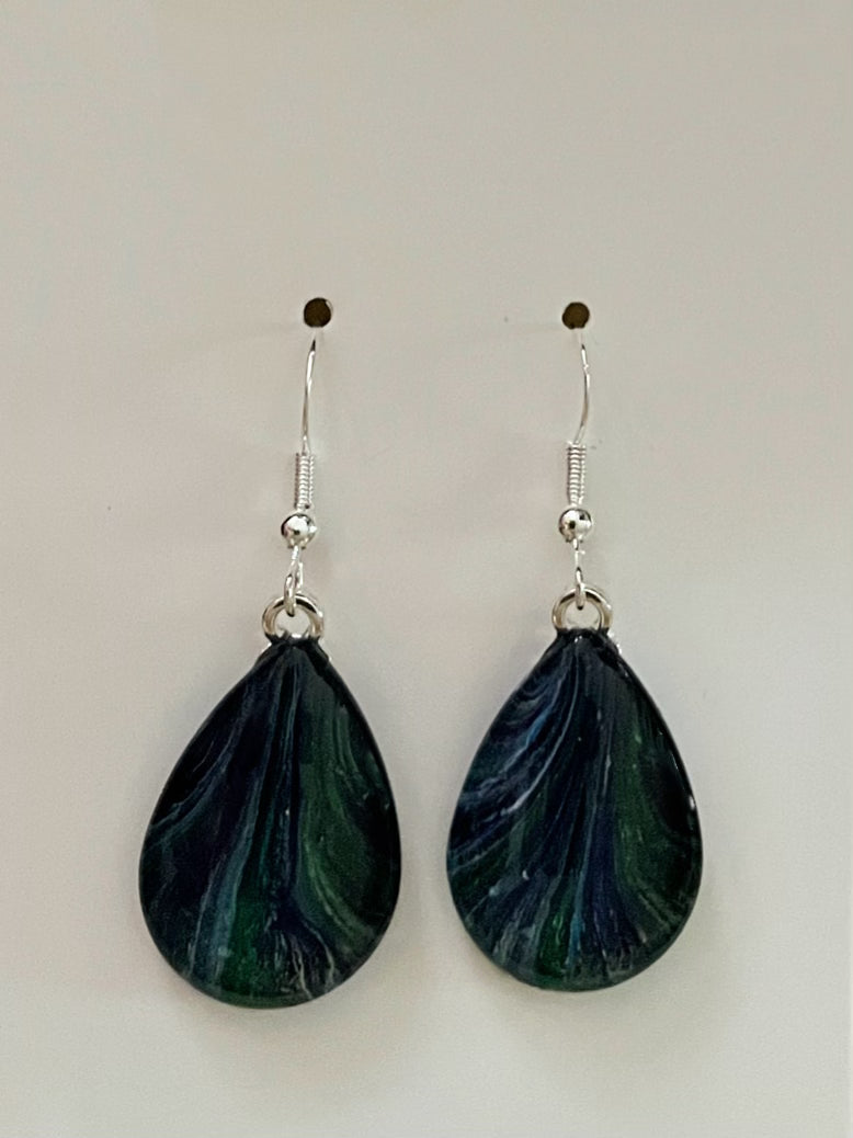 Tranquility (blue, green) Earrings TR114