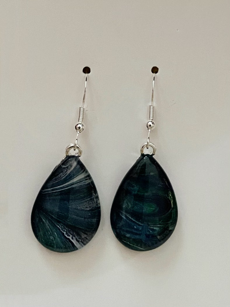 Tranquility (blue, green) Earrings TR113