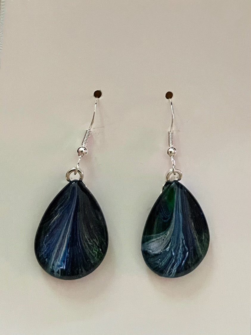 Tranquility (blue, green) Earrings TR111