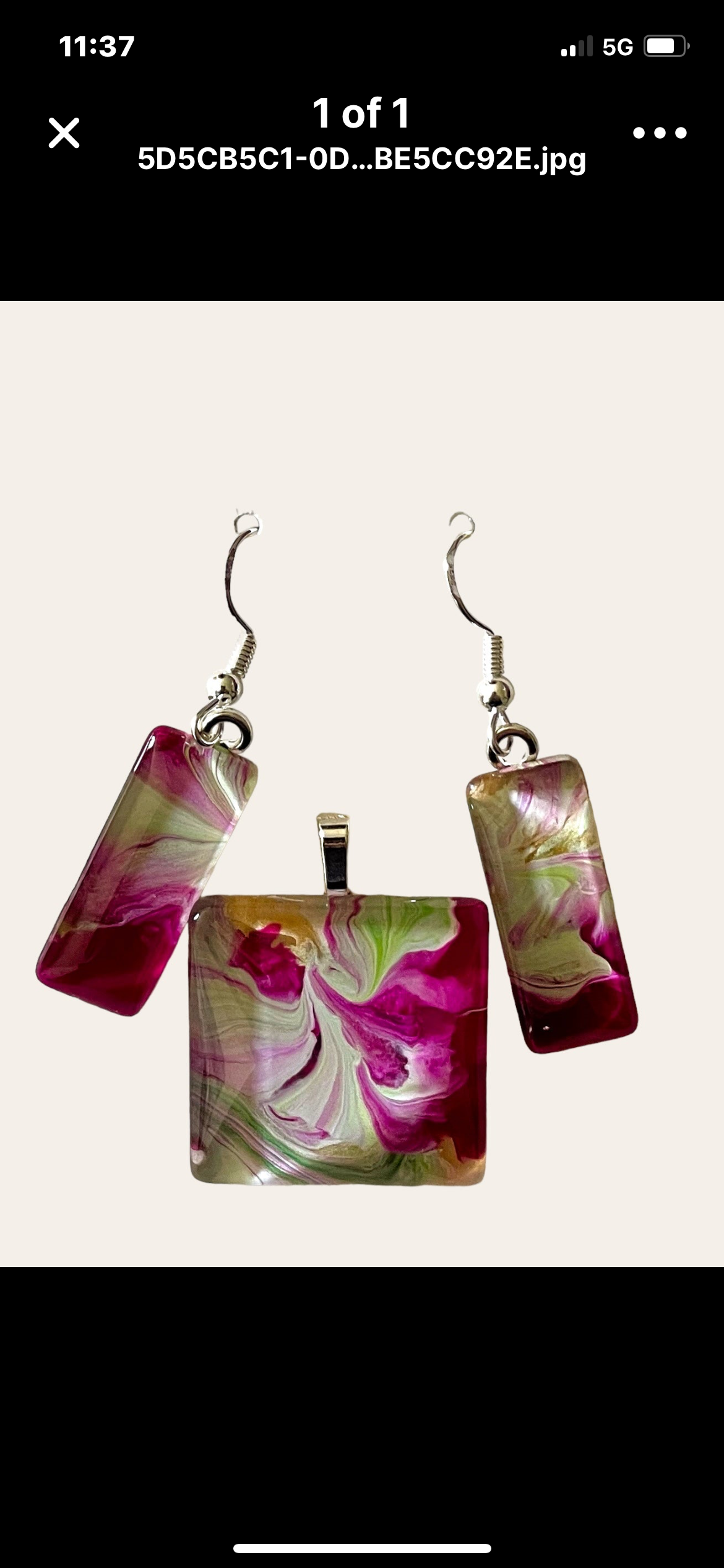 Vibrant Spring Day Earrings/Pendant Set VS106