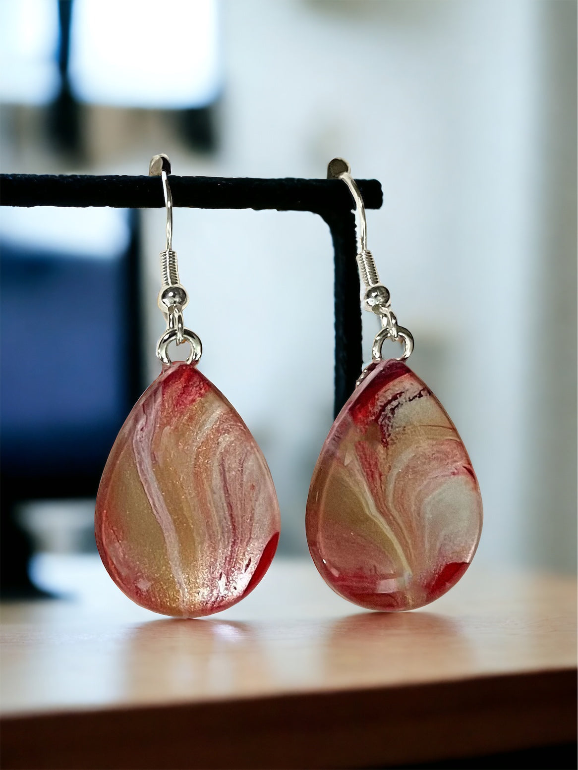 Rosewood Collection (peach, pink, red) Earrings RW158