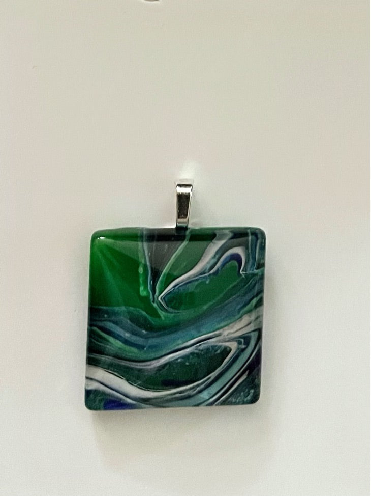 Tranquility (Blue, Green) Collection Pendant/Necklace TR127