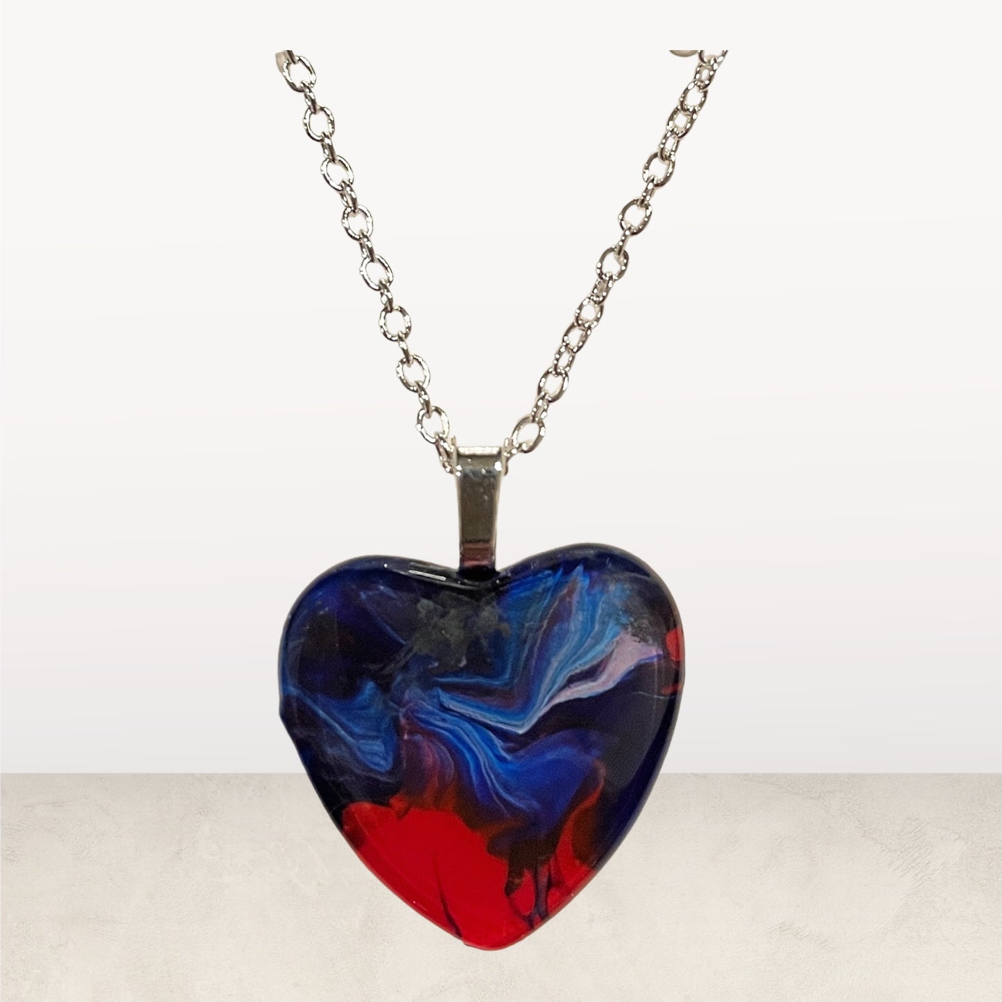 Patriot Collection (red, white and blue) Pendant with necklace PA136